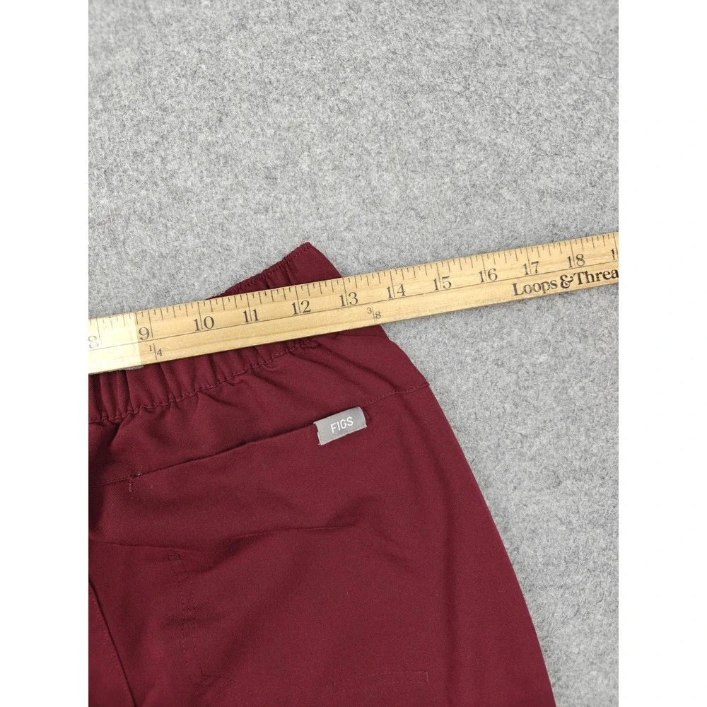 FIGS Scrub Pants Mens Small Red Technical Collection Jogger Drawstring Cuffed